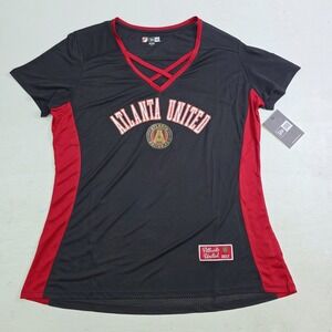Atlanta United FC MLS by New Era Women's Mesh Soccer Jersey Shirt Top Sz XL New!